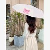 Baestappy Pink Bow Umbrella,Mini Compact Windproof Folding Umbrella for Rain