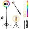 UEGOGO 10'' Ring Light with 72'' Tripod Stand & Phone