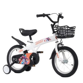18 Inch Sporty Kids Bicycle with Training Wheels and Stand Adjustable Saddle Tall Height 45-57 Inches Variety MTB for Kids 6+Gender: Unisex, Color: Pink, Size: 115-145cm