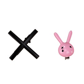 KIRA KIRA 1Set Mikuu Rabbit Hole Hair Clip Anime Rabbit Headdress Cosplay Hair Accessories