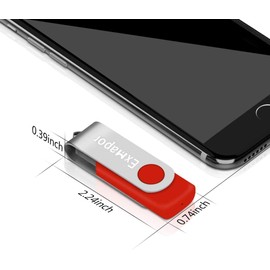 USB Stick 4GB Exmapor Flash Drive Storage for PC with Led Indicator 5PCS