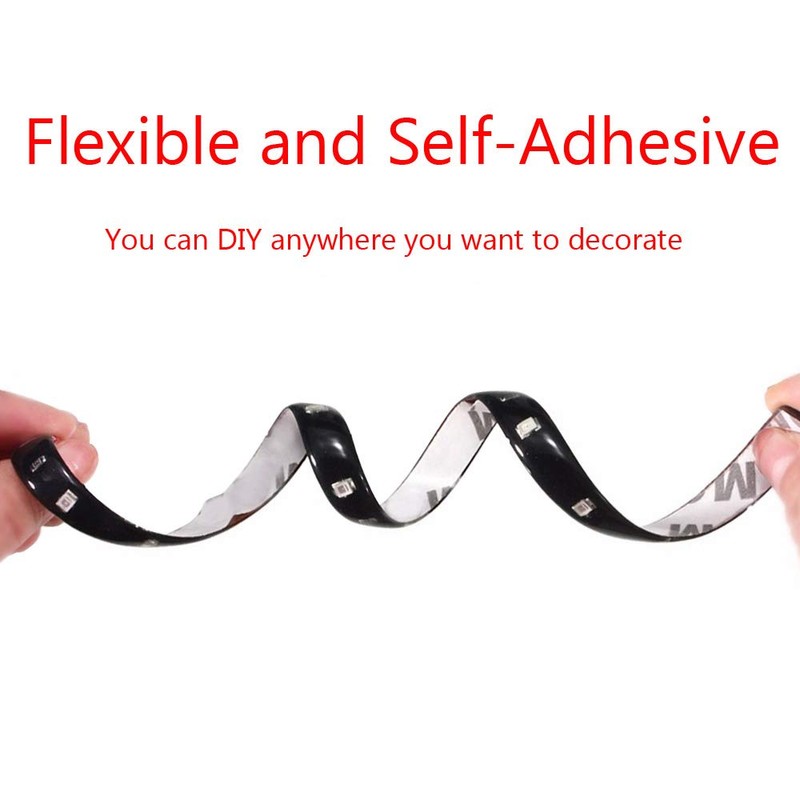 E Support 5Pcs White 12v 15 Led 30cm Car Flexible