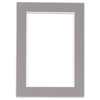 11x14 Mat for 8x10 Photo - Precut Charcoal Picture Matboard