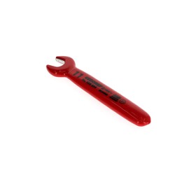 GEDORE VDE Single Open-Ended Spanner, 11 mm, High-Quality Vanadium Steel, According to EN 60900/IEC 60900