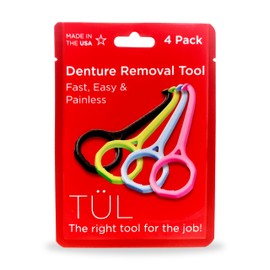 Denture Removal Tool | Made in the USA | Variety 4 Pack | Top Denture Accessories