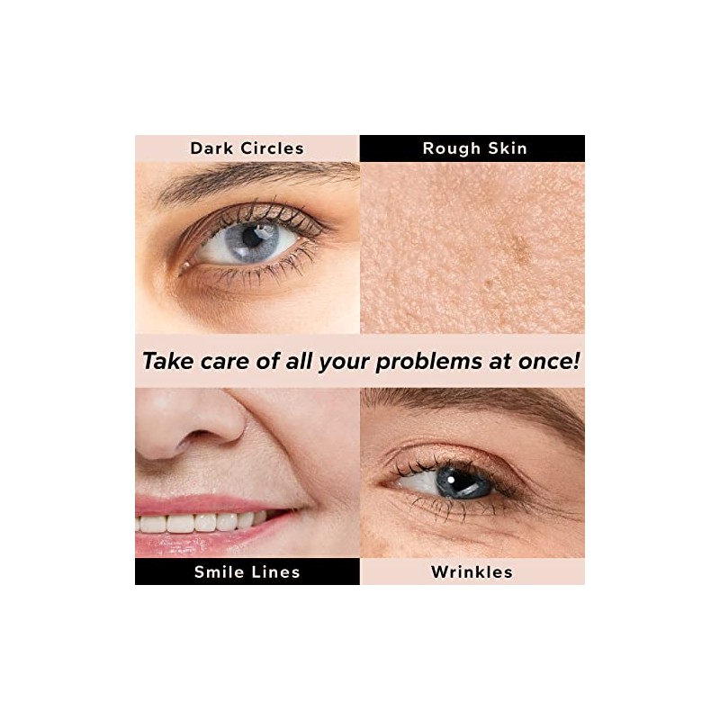 Parches para ojos de hidrogel de retinol y colágeno, Rosado