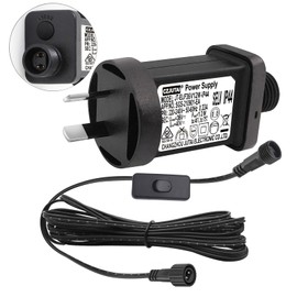 PremierAdapter Replacement Power Supply CZJUTAI JT-EL/FC36V12W /9W /7.2W /6W /4.5W /3.6W for Christmas Lighting, String Light, Projector Light,with 1-Click Button Switch on Power Cord [C7TX]