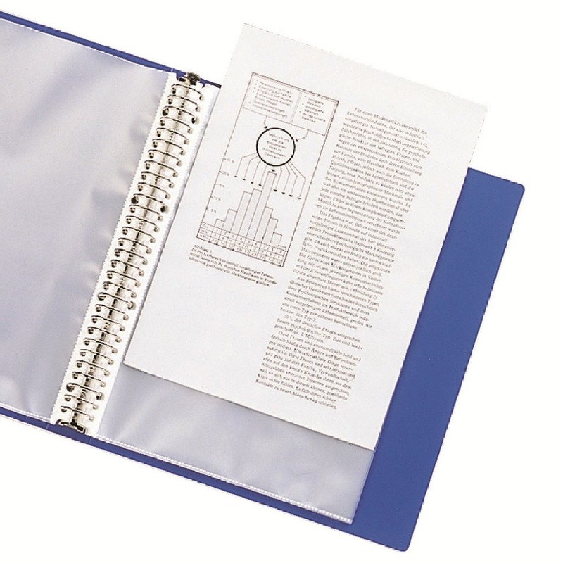 Lihit Lab G3803-8 File Clear Book, Replaceable A4, 30 Holes,
