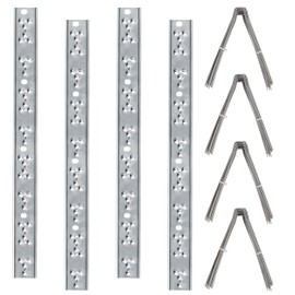Hausse Stainless Steel Bird Spikes 4 Pack, Squirrel Small Birds Pigeons Crows and Woodpeckers Deterrent Devices Bird Repellent Spikes, Assemble Easily Covers 4 Feet for Outdoor Wall Fence