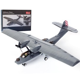 KALAPINK PBY-5A Catalina Seaplane Military Plane Building Block Set (364 pcs), Army Planes Model for Kids (8+Years) Adults and Lovers of Army Airplane