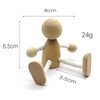 YouXiaor Holzfiguren Puppen, 6PCS Holz Puppen DIY Malerei Flexible Holz