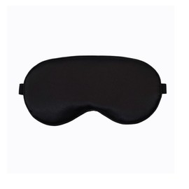 Silk Sleep Mask (for Summer and Winter) - 100% Natural Silk, Ultra Lightweight, Zero Pressure, Completely Blackout, Washable, Adjustable Size, Unisex, Black