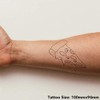 Large 'Pizza Piece' Temporary Tattoos (TO00032095)