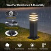 SLAWA 15In Pathway Lights Black E26 Outdoor Landscape Path Lighting