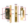 TSS Polished Brass Bathroom Lock 2.5" (65mm) Bathroom Door Lock