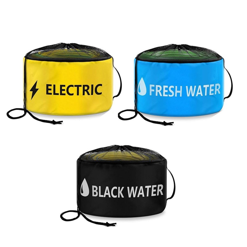 AIMALL RV Waterproof Hose Storage Bag Set 9.45x17.7 Inch Foldable