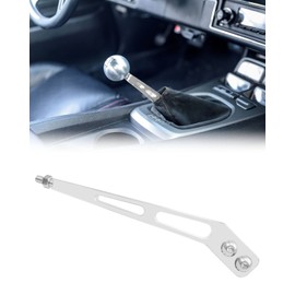 Qnbes 10 Inch Bent Shifter Handle Lever Compatible with Tremec T5 T45 T56 Fit for Mustang Hurst