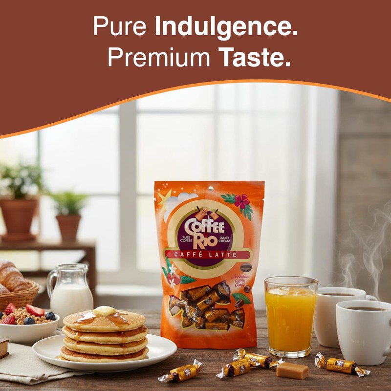 Coffee Rio Latté Coffee Candy, Pack of 3 (5.5 oz