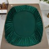 Warm Fitted Sheet, 90 x 200 cm, Dark Green, Winter,
