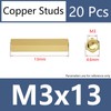 ORANXIN M3 x 13 mm 20 Pcs Double Brass Standoffs