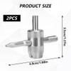 Henyall 2Pcs Valve Core Remover Tool, 4 in 1 Tyre
