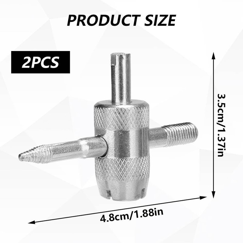 Henyall 2Pcs Valve Core Remover Tool, 4 in 1 Tyre