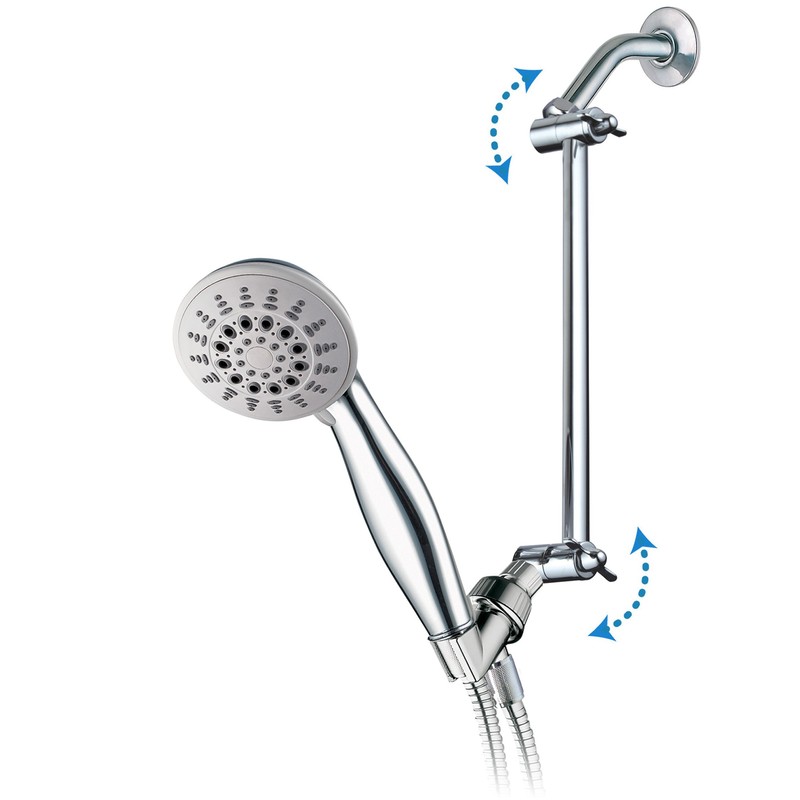 Hotel Spa 11" Solid Brass Adjustable Shower Arm with Lock