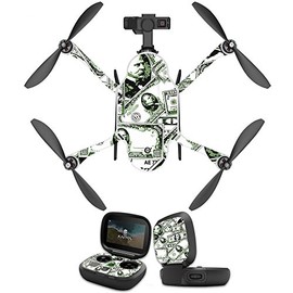 MightySkins Skin Compatible With GoPro Karma Drone headphones wrap cover sticker skins Phat Cash