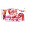 Let's Make! Dollhouse Room Living Room, Dining Room, Bedroom, Bathroom