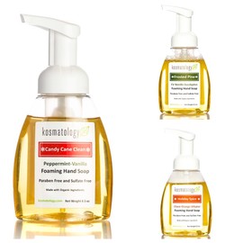 Kosmatology Holiday Foaming Hand Soap - Limited Edition (Candy Cane Clean (Peppermint-Vanilla))