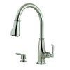 Pfister LF-529-7AYS Ainsley 1-Handle Pull-Down Kitchen Faucet with Soap Dispenser
