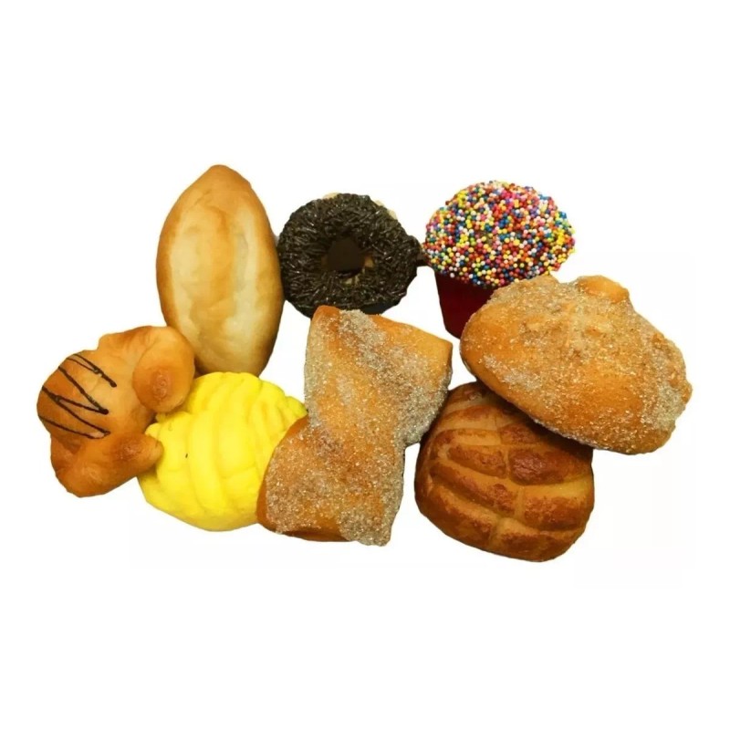 KFMX Monedero Silicona Artesanal Aguacate Bolillo Concha Elote