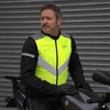 JDC Motorcycle Hi Vis Vest High Visibility Zipper Safety Reflective