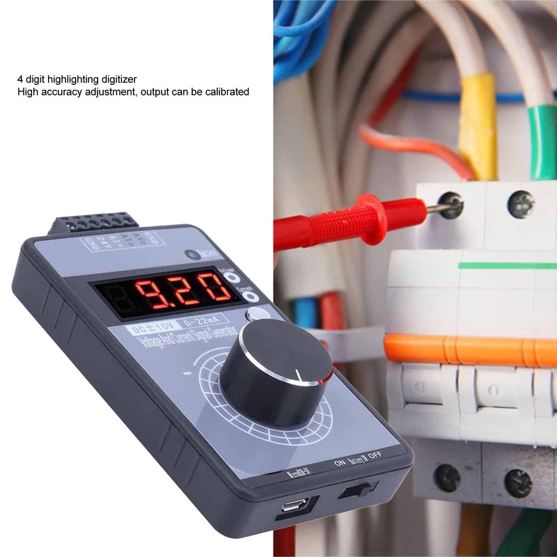 Generador de Señal, 0-22mA 0-10V, Simulador Analógico de Voltaje de