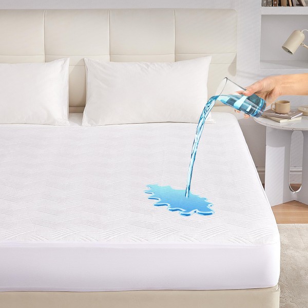 Eiayeebil Twin Waterproof Mattress Protector, Breathable 3D Air Fabric Mattress