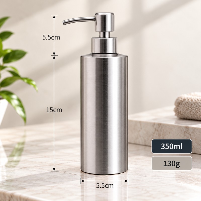 Countertop Soap Dispenser for Kitchen & Bathroom – Metal Pump