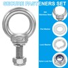 PATIKIL M12 x 35mm Eye Bolt with Nut, 2 Pack