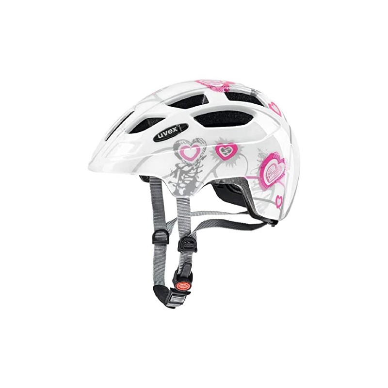Uvex Unisex Youth Final Junior Cycling Helmet, white, 51-55 cm