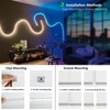 JOYLIT 4MM Width Neon LED Strip Lights Blue 16.4FT/5M, 24V