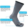 APTYID Men's Moisture Wicking Cushioned Crew Work Boot Socks, Size