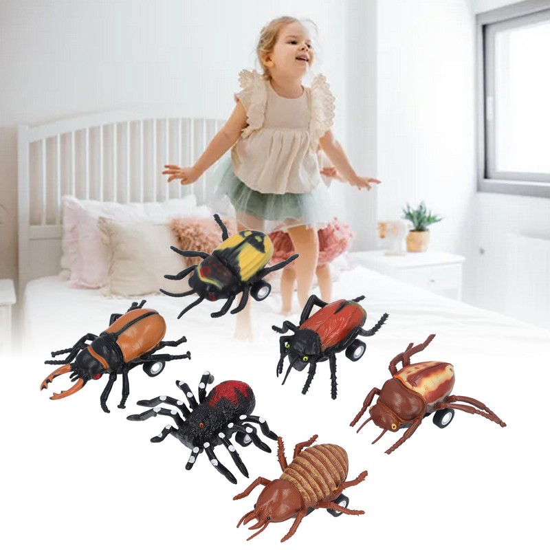 6pcs Animal Pull Back Vehicle Cars Educational Stimulate Imagination Safe