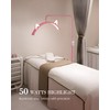 TAUDKAUD Eyelash LED Floor Lamp, Adjustable Half Moon Esthetician Beauty