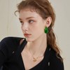 HolidayQbee Waterdrop Earrings for Women Dupes Earrings Chunky Drop Earrings