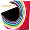 NUOBESTY 40pcs Felt Fabric Sheets Quilting Craft Felt Sheets for