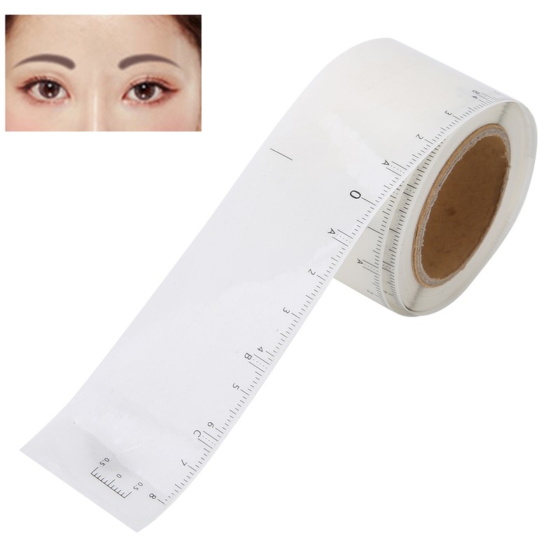 50pcs/roll Microblading Eyebrow Ruler Disposable Eyebrow Tattoo Shaping Ruler Tool4#