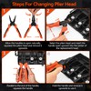 Preciva Snap Ring Pliers Set - Internal/External Circlip Pliers with