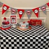137*274cm Black and White Checkered Disposable Table Cloth Table Covers,Party