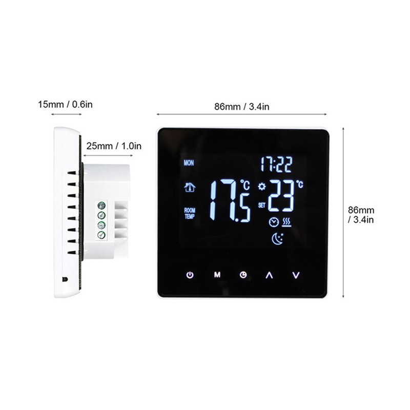 WiFi Smart Thermostat Temperature Controller for Electric Heating LCD Display