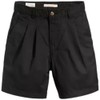 LEVIS Women's Pleated Trouser Shorts Blacks, Caviar, 25