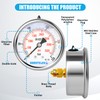 Hansfelds 0-250bar Pressure Gauge Liquid Filled 1/4''BSP Back Mount 63mm